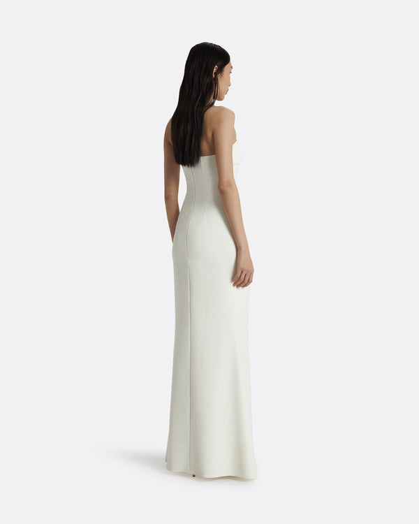 Safiyaa Soshin Ivory Strapless Dress