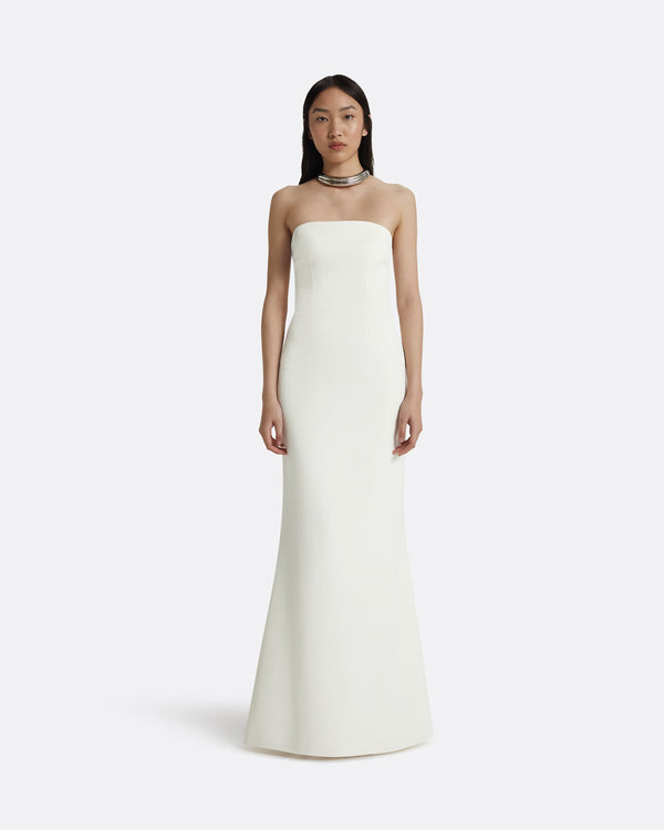 safiyaa Soshin Ivory Strapless Dress