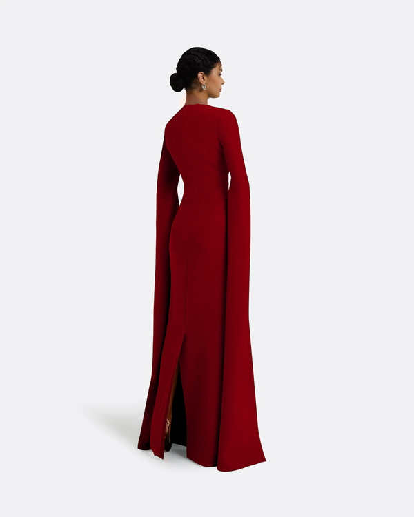 Safiyaa Talin Azalea Red Long Dress