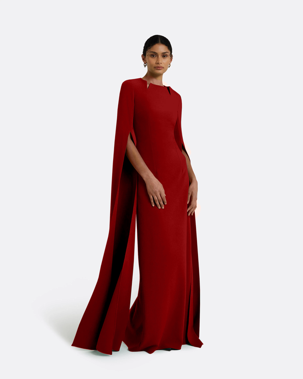 safiyaa Talin Azalea Red Long Dress