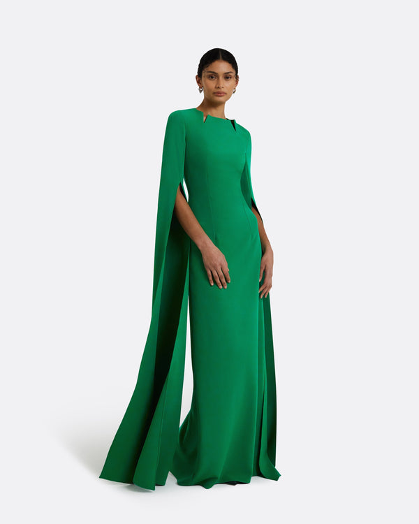 safiyaa Talin Emerald Long Dress