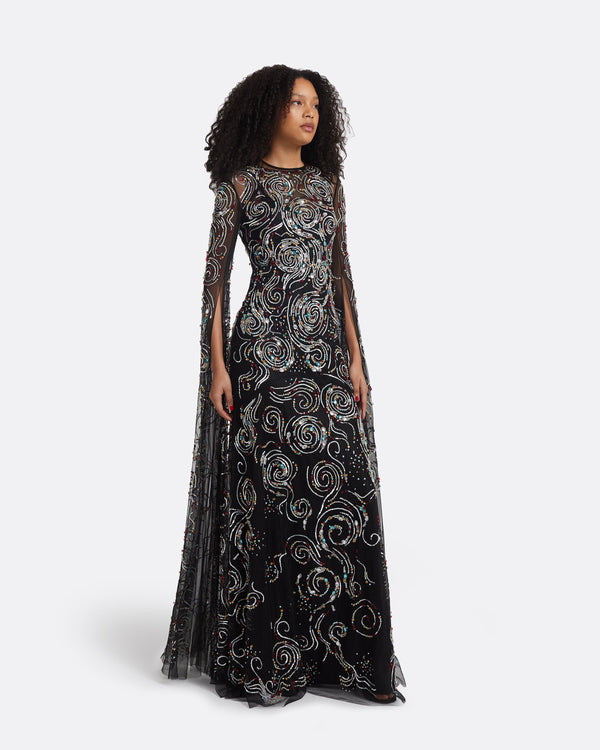 Safiyaa Talina Black Long Dress