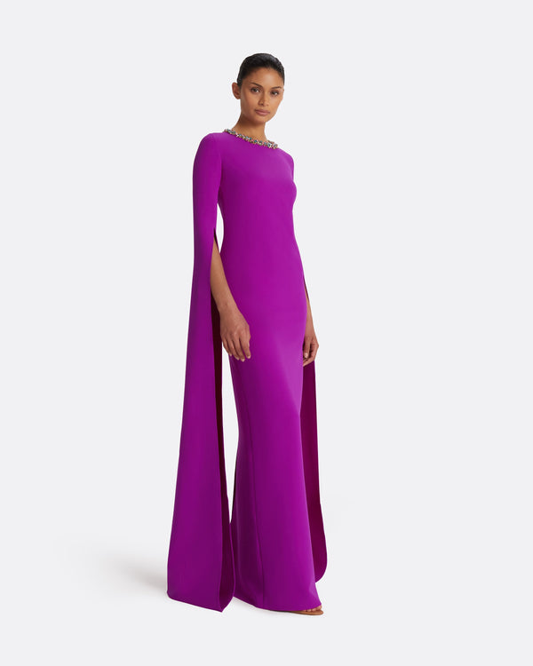 Safiyaa Talina Magenta Long Dress