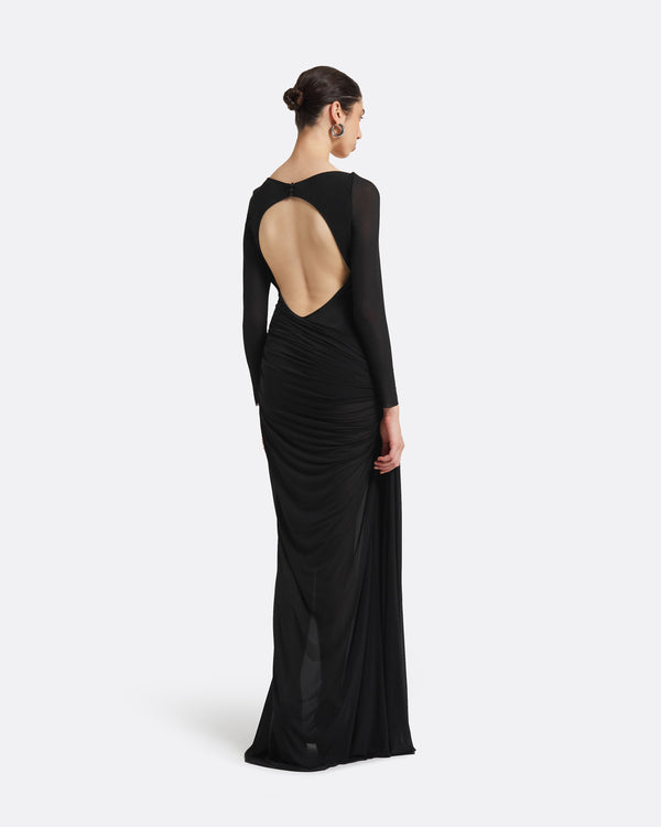 Safiyaa Tanla Black Long Dress
