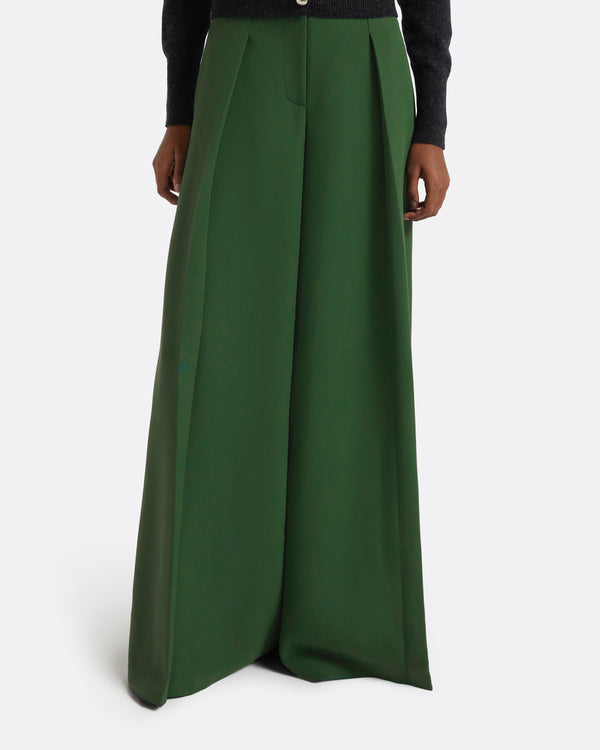 Safiyaa Tanner Trousers In Moss Green