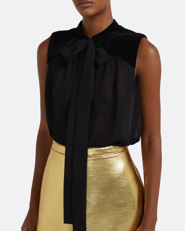 Safiyaa Terry Top In Black