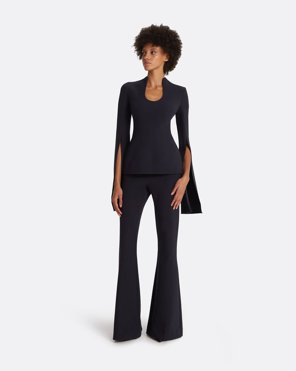 safiyaa Thais Midnight Navy Top