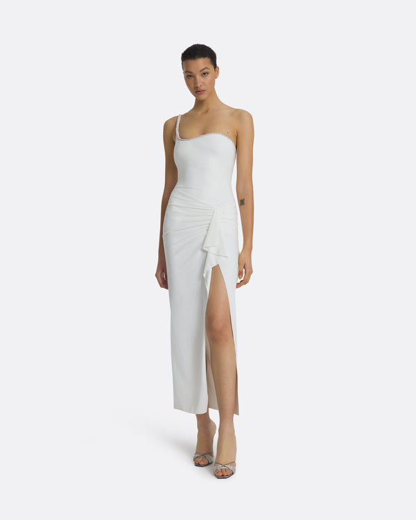 safiyaa Tillian Ivory Swim Skirt