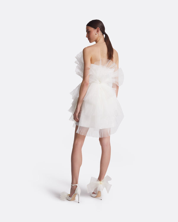 Safiyaa Tissy Ivory Short Dress