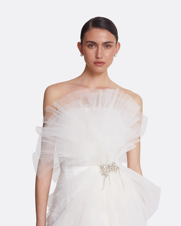 Safiyaa Tissy Ivory Short Dress