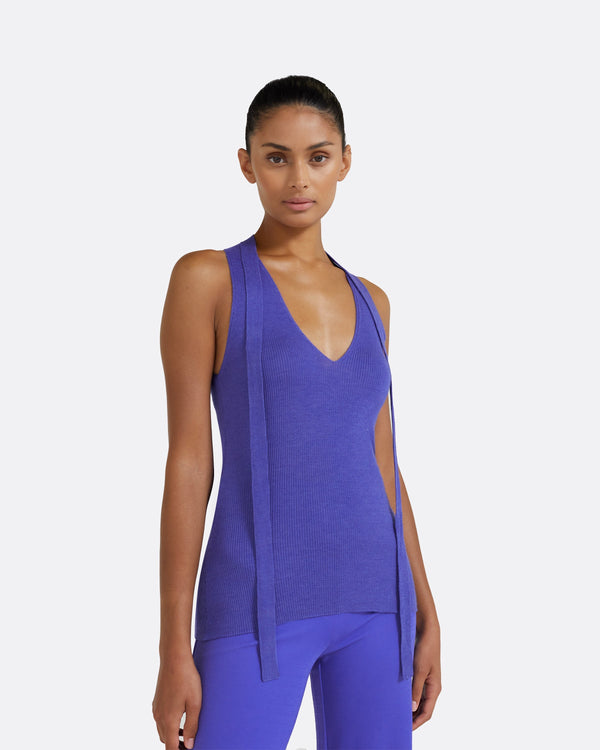 Safiyaa Titu Anemone Blue Knit