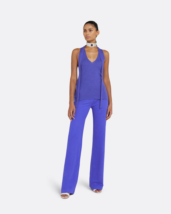 safiyaa Titu Anemone Blue Knit