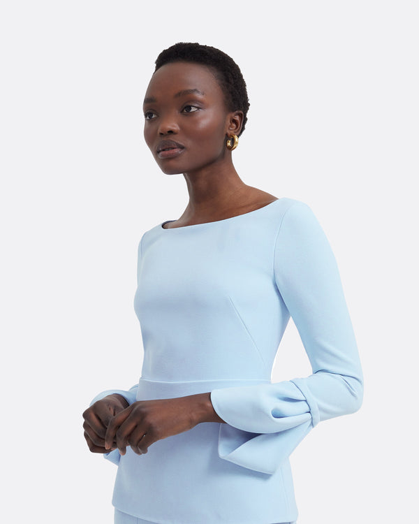 Safiyaa Tottie Pale Blue Top
