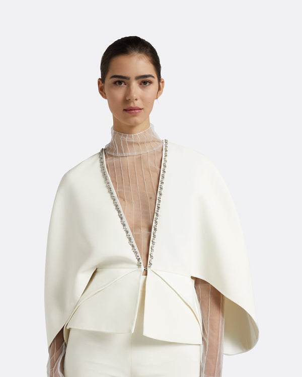 Safiyaa Tucker Ivory Cape