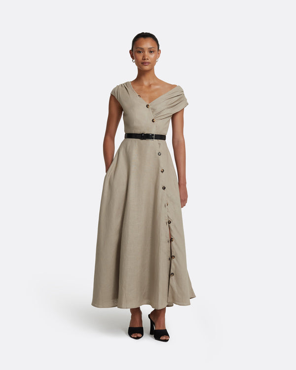 safiyaa Vanessa Stone Midi Dress