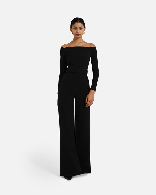 safiyaa Veasna Black Jumpsuit