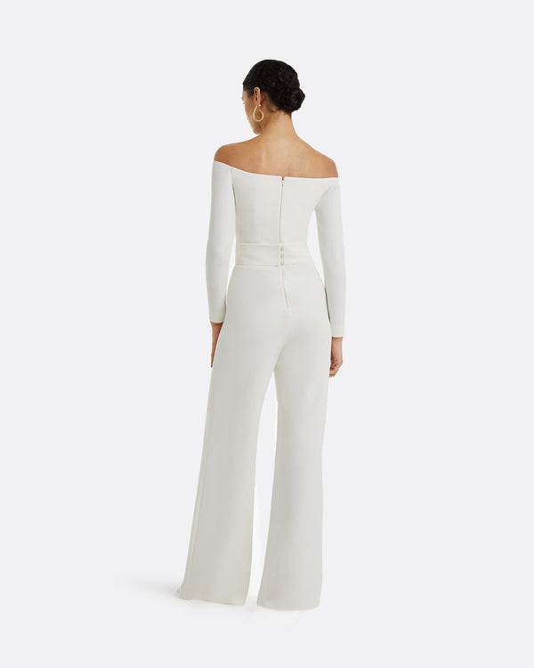 Safiyaa Veasna Ivory Jumpsuit