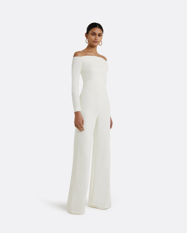 Safiyaa Veasna Ivory Jumpsuit