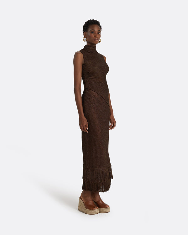 Safiyaa Veranna Deep Brown Knit Top