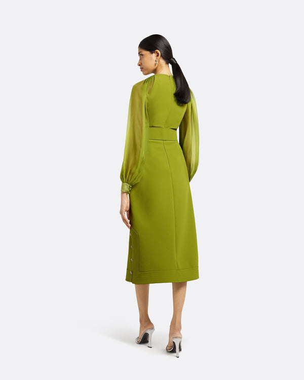 Safiyaa Viola Woodbine Midi Dress