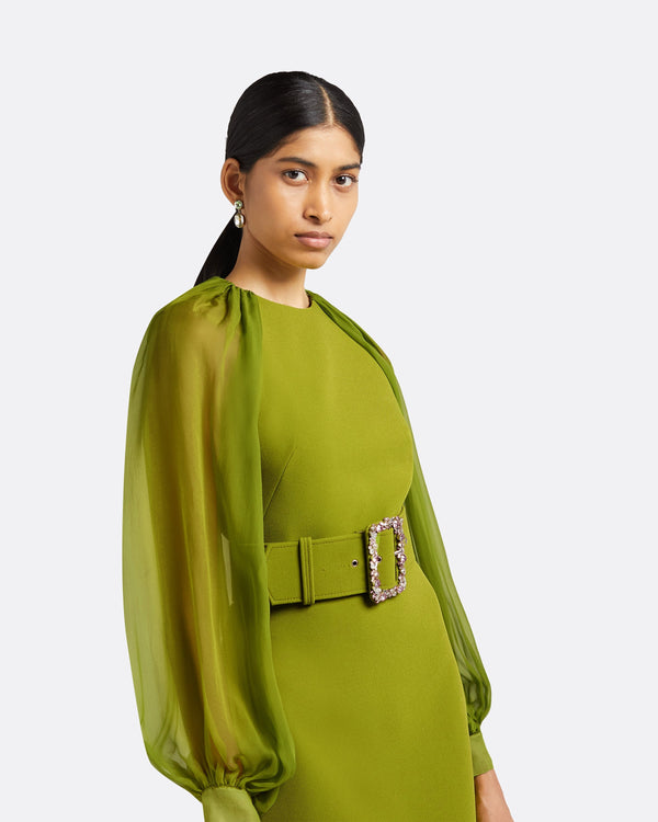 Safiyaa Viola Woodbine Midi Dress