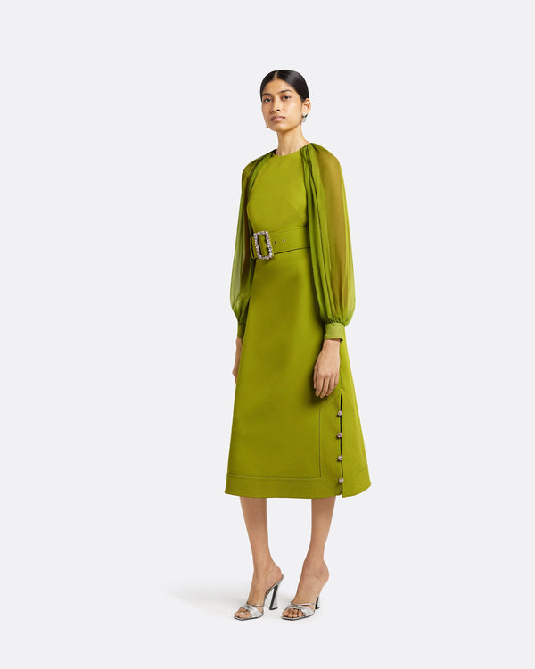 Safiyaa Viola Woodbine Midi Dress