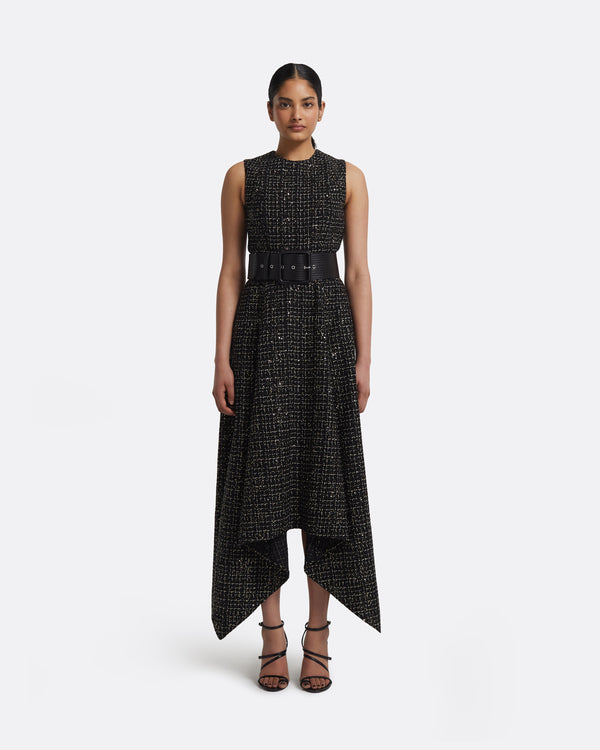 Safiyaa Waltonz Belt In Black Vegan Leather