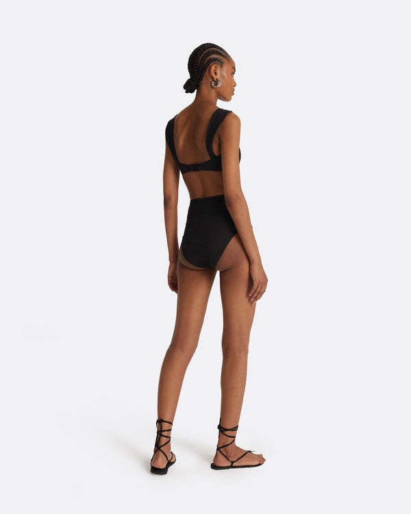 Safiyaa Willa Black Bikini Top