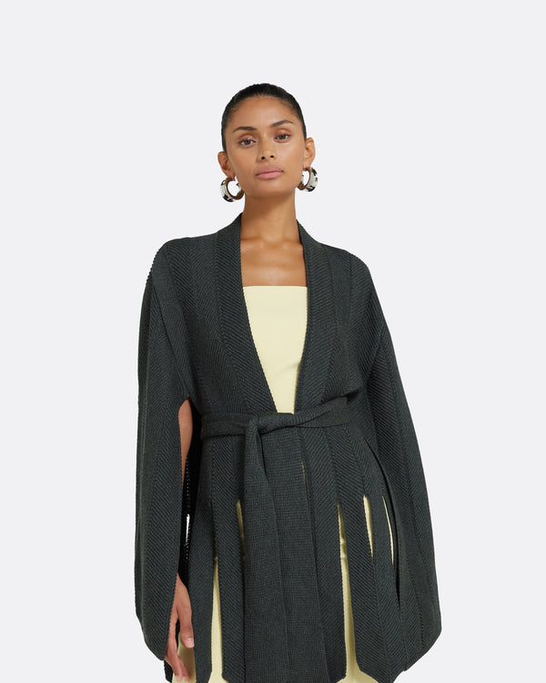 Safiyaa Yara Grey Melange Knit