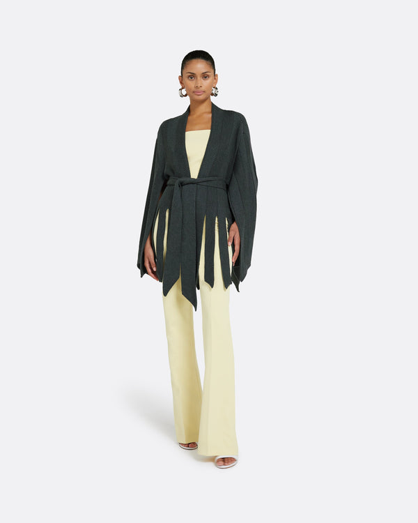 safiyaa Yara Grey Melange Knit