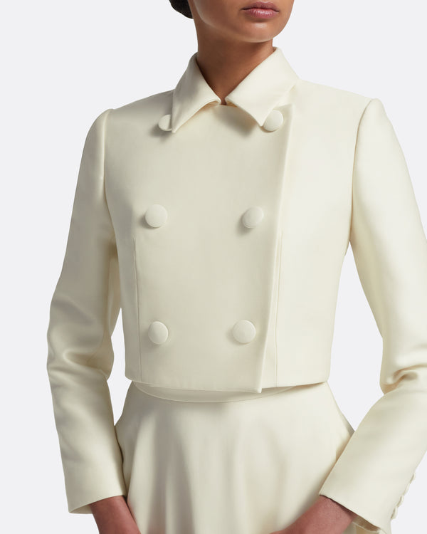 Safiyaa Yui Jacket In Eggshell