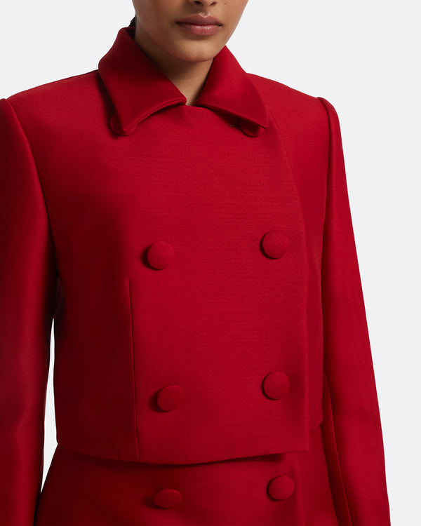 Safiyaa Yui Jacket In Radiant Red