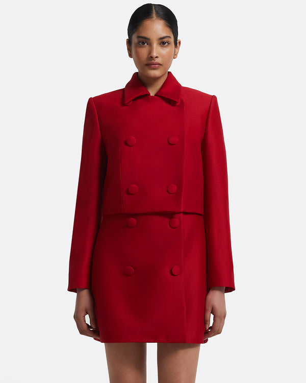 safiyaa Yui Jacket in Radiant Red