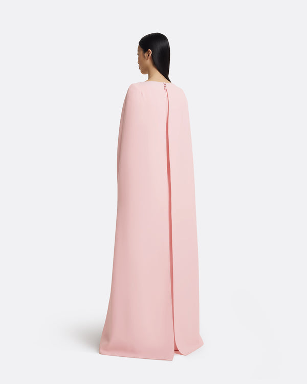 Safiyaa Yuna Long Dress In Lychee With Silver