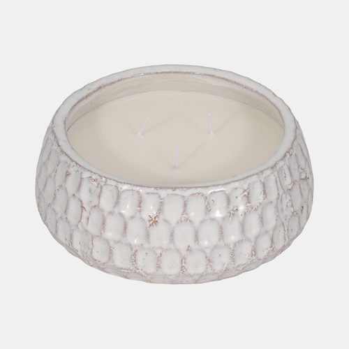 Sagebrook Home 10" 39oz French Cade & Lavender Dimple Cndle Wht Wishlist Create New