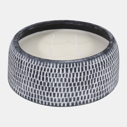 Sagebrook Home 10" 45 Oz Neroli & Basil Textured Candle Black Wishlist Create New