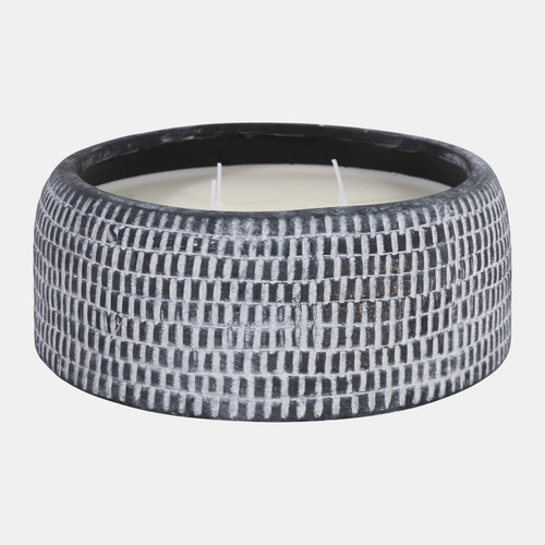 Sagebrook Home 10" 45 Oz Neroli & Basil Textured Candle Black Wishlist Create New