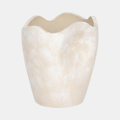 Sagebrook Home 10" Abstract Textured Terracotta Vase Ivory Wishlist Create New