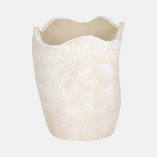 Sagebrook Home 10" Abstract Textured Terracotta Vase Ivory Wishlist Create New