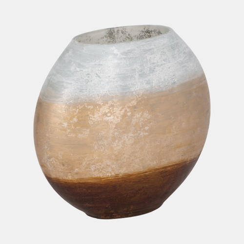 Sagebrook Home 10" Gold Ombre Round Vase White/gold Wishlist Create New