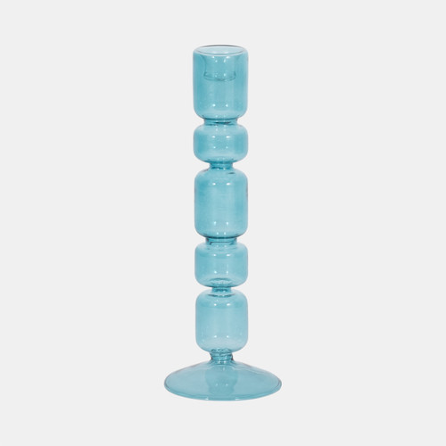 sagebrook home 10" Mixed Bubble Taper Candleholder Blue Wishlist Create New