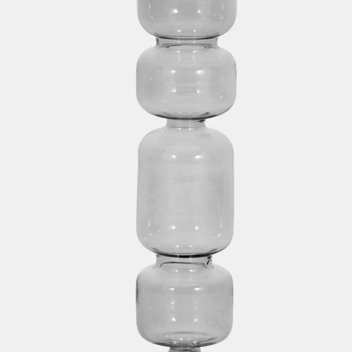 Sagebrook Home 10" Mixed Bubble Taper Candleholder Smoke Wishlist Create New