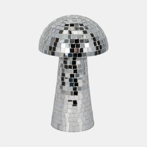Sagebrook Home 10" Mosaic Mushroom Silver Wishlist Create New