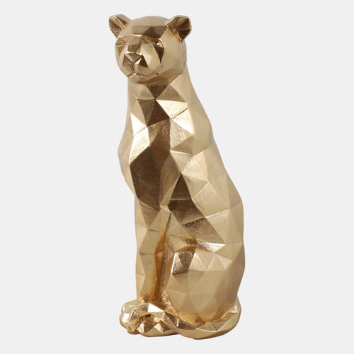 sagebrook home 10" Sitting Leopard Gold Wishlist Create New