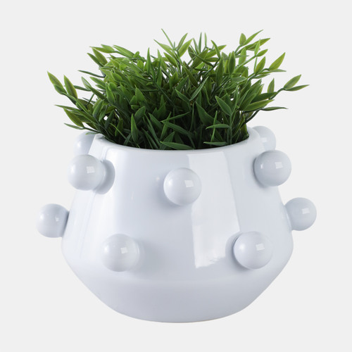 Sagebrook Home 10" Tapered Bubble Planter White Wishlist Create New