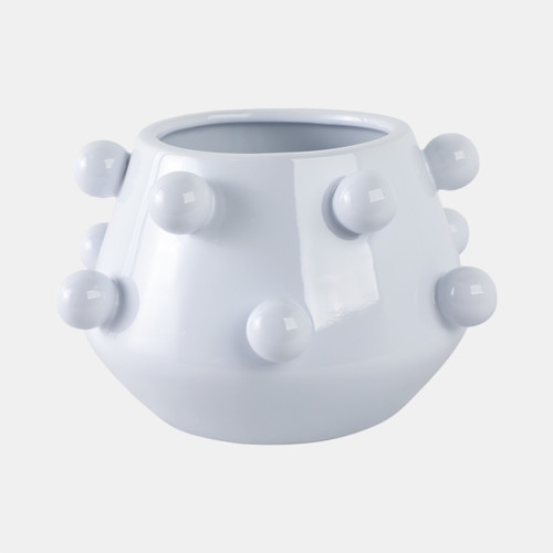 Sagebrook Home 10" Tapered Bubble Planter White Wishlist Create New