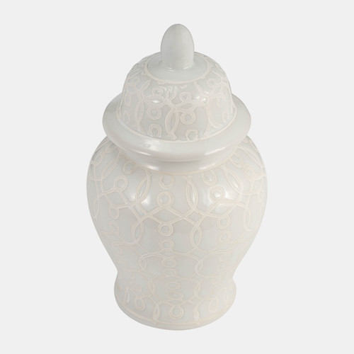Sagebrook Home 10" Temple Jar Ivory Wishlist Create New