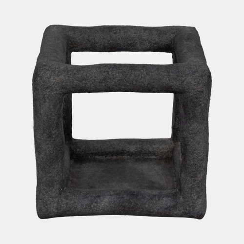 Sagebrook Home 10" Textured Open Square Object Black Wishlist Create New