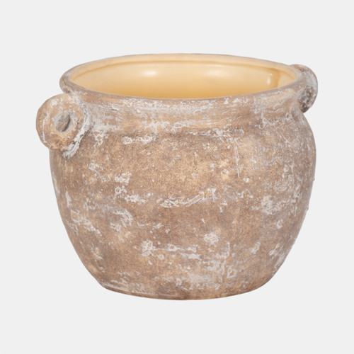 Sagebrook Home 10" Textured Stoneware Jug Planter Brown Wishlist Create New