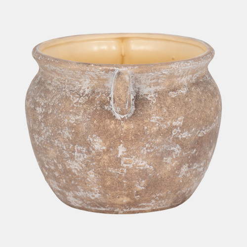 Sagebrook Home 10" Textured Stoneware Jug Planter Brown Wishlist Create New